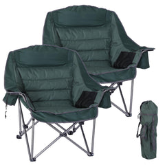 CDEN oversized camping chair padded-seat for extended comfort around the campsite