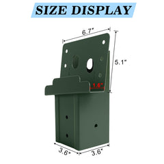 CDFYJHFDQ compound angle bracket showing pre-drilled holes for alignment