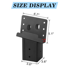 CDFYJHFDQ compound angle brackets installed on a tree stand for secure mounting