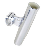 CE Smith aluminum clamp-on rod holder mounted on rail for easy access while boating