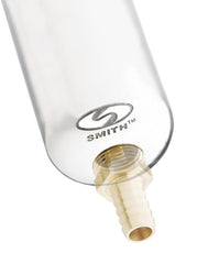 Close-up of mirror-polished finish and 4-1/2 inch flange on rod holder