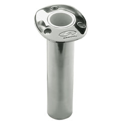 CE Smith flush-mount rod holder 0 degree, sturdy stainless steel for offshore fishing.