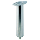 CE Smith swivel flush mount rod holder front view showing robust stainless gimbal cup