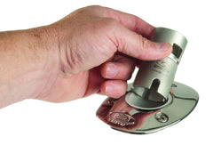 Close-up of CE Smith Drop-in Swivel in marine-grade 316L stainless