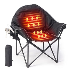 ceamorfco heated camping chair back zone for customizable warmth outdoors