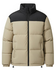 Ceauros men's puffer jacket with warm stand collar keeps you cozy on chilly commutes