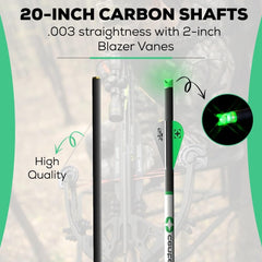 CenterPoint AXCCA203PK 400-grain total weight supports stable flight and versatile point use.