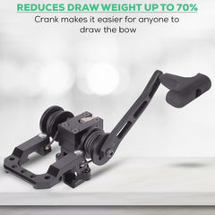 CenterPoint Power Draw Crossbow Crank ambidextrous design supports both-handed shooters.