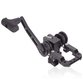CenterPoint Power Draw Crossbow Crank mounted on mil-spec buffer tube for quick field cocking.