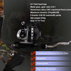 CENWTY BL30 ambidextrous handle demonstrates left-right handed versatility for comfortable casting.