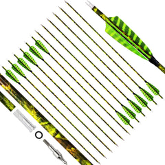 CENWTY camo carbon arrow with 30-inch shaft for stable flight and concealment.