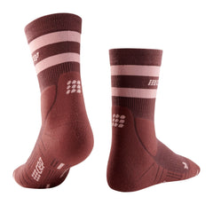 CEP 80's Hiking sock shows ankle padding for continued comfort on uneven terrain.