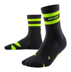 CEP 80's hiking socks side view showing ankle compression for stability.