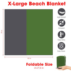 CEREM Beach Blanket XL waterproof fabric resists moisture and keeps sand at bay