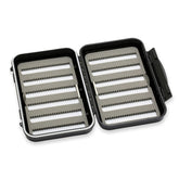 C&F Design CF-2566+ Medium Standard Fly Case holding standard trout flies #12–#18, size 7.3 x 4.2 x 1.6 inches