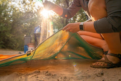 CGEAR Original Sand-Free Mat woven detail highlights debris-filtering layers.