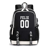 CHAIRAY Skz canvas backpack front view with on-the-go organizing space