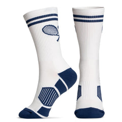 ChalkTalkSPORTS tennis performance crew navy knit detail emphasizes moisture-wicking fabric