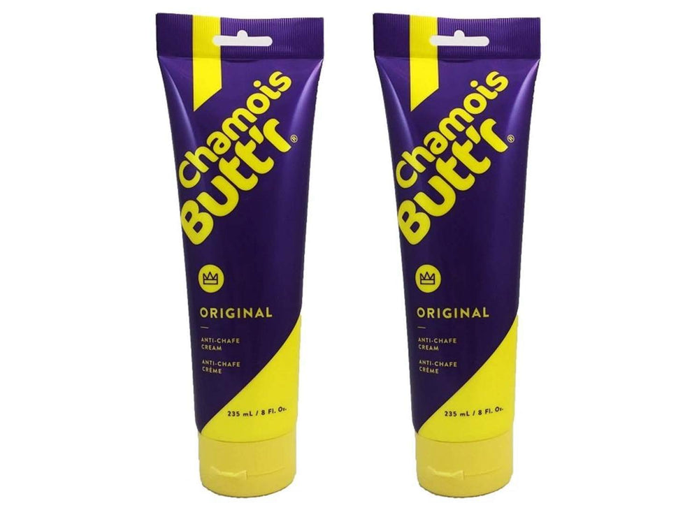 Chamois Butt'r Original anti-chafe cream in an 8oz tube ready for long rides.