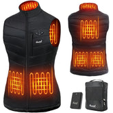 CHAPAREL women's heated vest front view ready for instant warmth on chilly days.