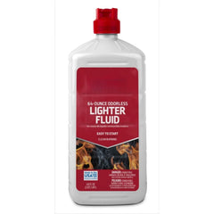 Charcoal Lighter Fluid pour spout for mess-free, precise application.