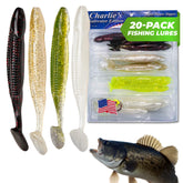 Charlie's Worms bass lures kit overview—compact, versatile tackle for freshwater and saltwater.