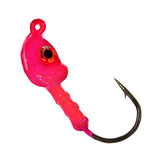 Charlie's Worms holographic eye jig head boosts lure appeal for bass and trout in saltwater and freshwater.