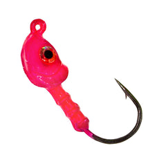 Charlie's Worms holographic eye jig head boosts lure appeal for bass and trout in saltwater and freshwater.