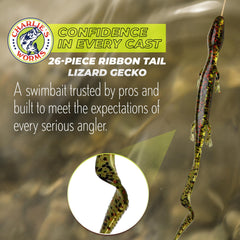 Charlie's Worms Jerk Bait softbait close-up, lifelike action attracts curious bass
