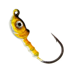 Charlie's Worms jig head with double eye ball for secure bass and trout presentations.