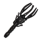 Charlie's Worms Large Crawfish front view, versatile soft lure effective for bass and muskie fishing.