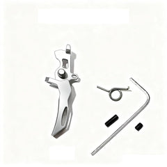 CHEEKON Blade Warrior V2 trigger in aluminum silver for precise control on airsoft gear