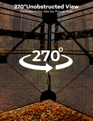 ChicCoutured hunting blind silent windows enable quiet adjustments during hunts