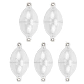 CHICIRIS Fishing Float Ball in white with oval buoy shape