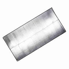 CHICIRIS silver aluminum-foil camping pad kept cool in sun