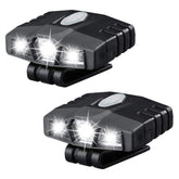 ChiMiao clip-on hat light front view for hands-free illumination during outdoor activities.
