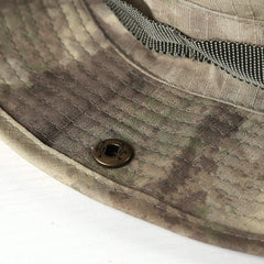Copper mesh ventilation holes on each side of Chinmor boonie hat