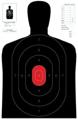 CHLTargets B-27E target silhouette 23x35 for precise practice and scoring