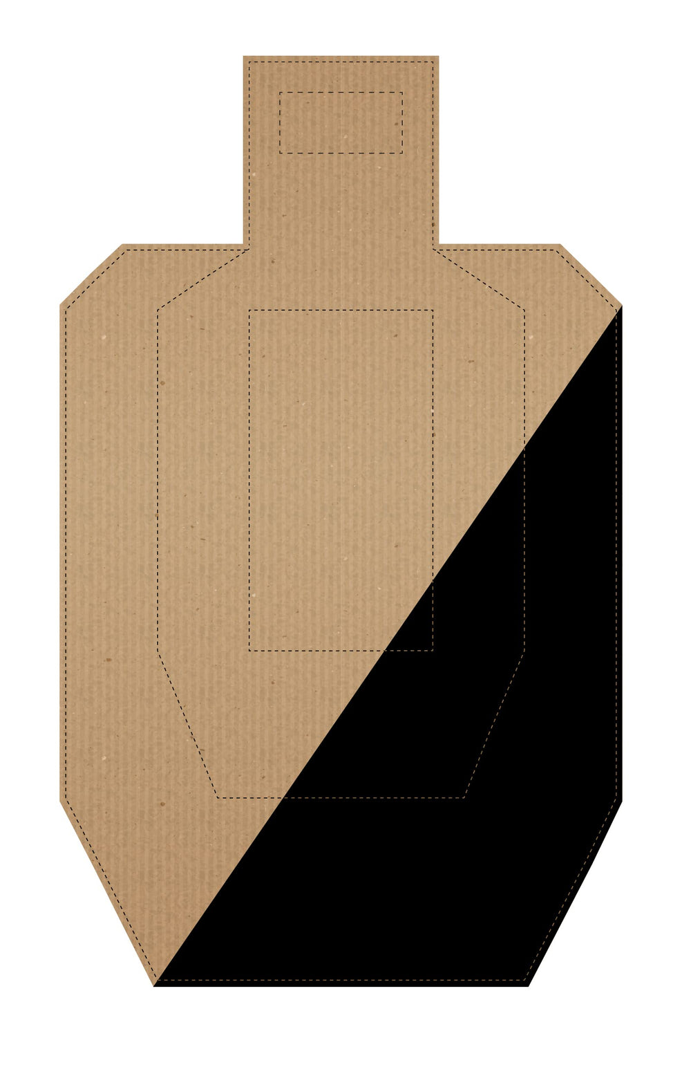CHL Targets official USPSA torso target with scoring zones for competition practice.