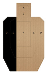 CHLTargets USPSA torso front view target for precision practice and scoring.