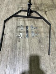 CHOLYS Grills TROMEN stake outdoor-use setup supports large meat roasts