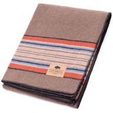 Chubbuck Authentic forest-folded wool blanket offers durable outdoor warmth