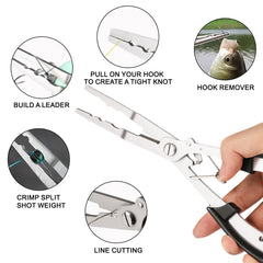 Braid cutter and dehooker function in use