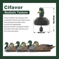 Cifavor duck decoy durable PE material withstands sun and rain.
