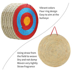 Cifupy archery target includes lanyard for easy hanging and display.