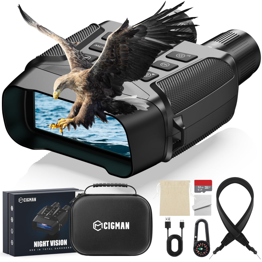 CIGMAN CNV01 night-vision display shows sharp view in low light