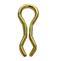 Circle B Tackle brass wire eyes size one shown in sturdy pack for easy installation.
