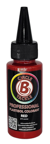 Circle B Tackle colorant dropper-cap enables precise plastisol coloring.