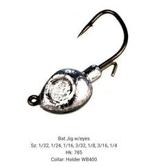 Circle B Tackle Do It Mold Bat Jig head design reduces snagging in dense cover