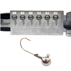 Circle B Tackle Do It Mold round head jig front view, versatile for bass and panfish presentations.